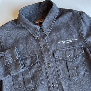 Patagonia Farrier's Button Up Thick Shirt Stone Gray‎ Relaxed Fit Women’s Medium